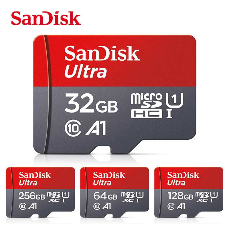 SanDisk ޸ ī 32 ⰡƮ 64 ⰡƮ 128 ⰡƮ ũ sd ī A1 Class10 UHS-1 ÷ ī ޸ Microsd C10 TF/SD ī + 